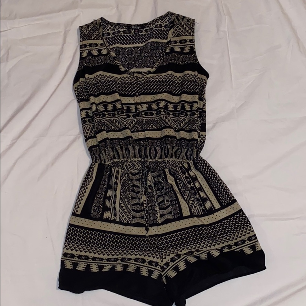 Black and Tan romper!